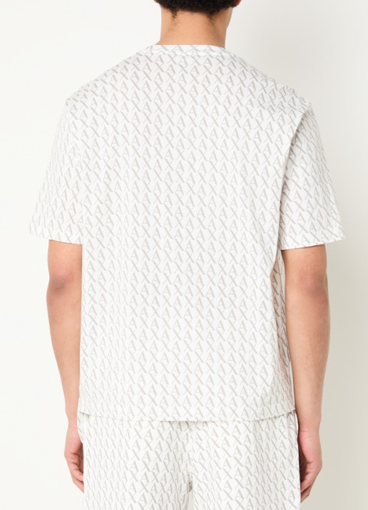 Armani T-shirt met logoprint - achterkant 5 gebroken wit