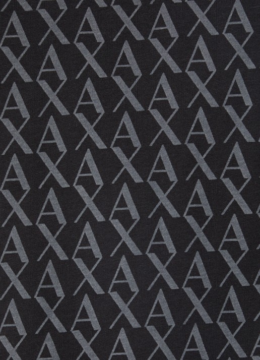 Armani T-shirt met logoprint - detail 2 zwart