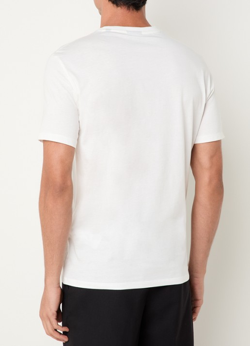 Armani T-shirt met logoprint - achterkant 4 gebroken wit