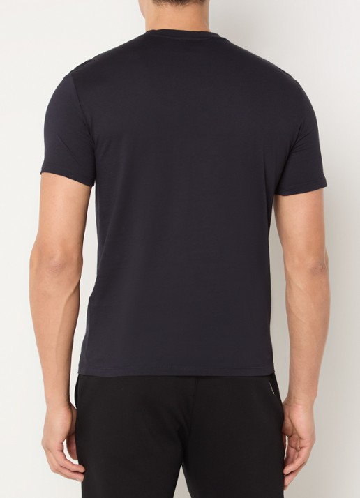 Armani T-shirt met logoprint - achterkant donkerblauw