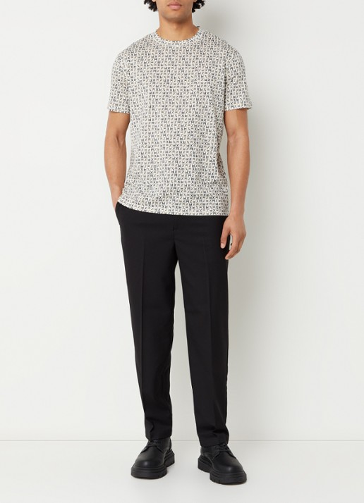 Armani T-shirt met logoprint - voorkant 3 wit