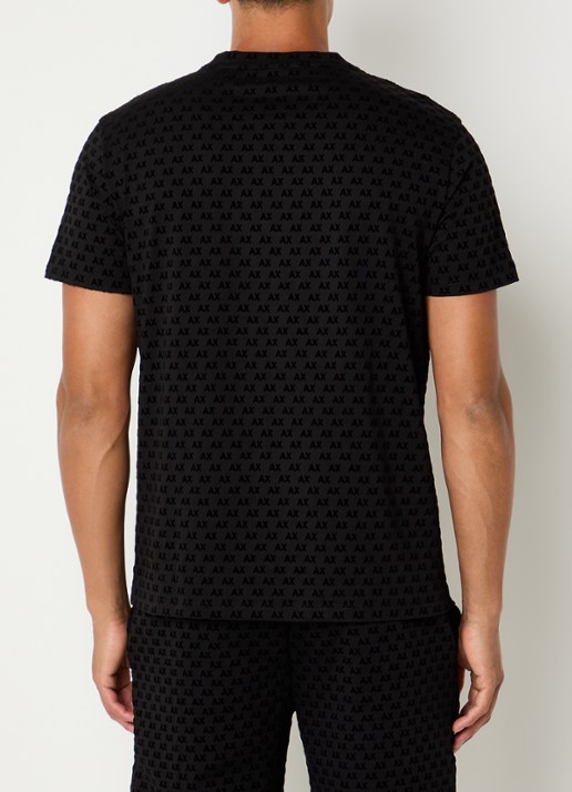 Armani T-shirt met logoprint - achterkant 4 zwart