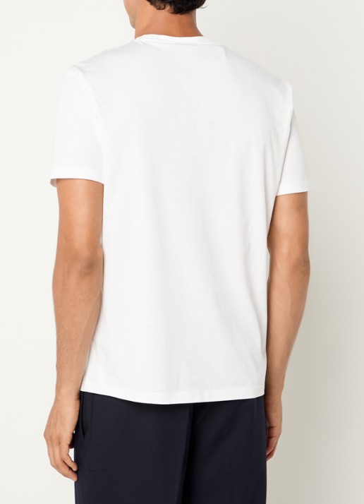 Armani T-shirt met logoprint - achterkant 4 taupe