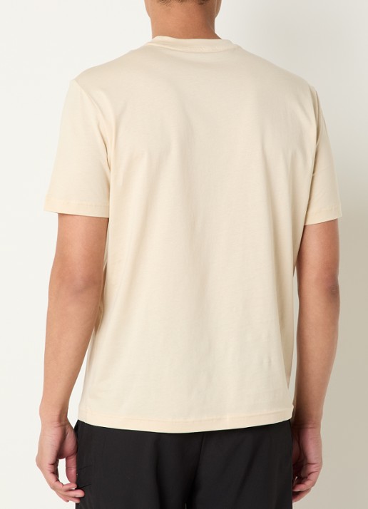 Armani T-shirt met logoprint - achterkant 3 creme