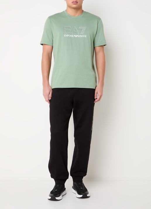 Armani T-shirt met logoprint - voorkant 4 mint