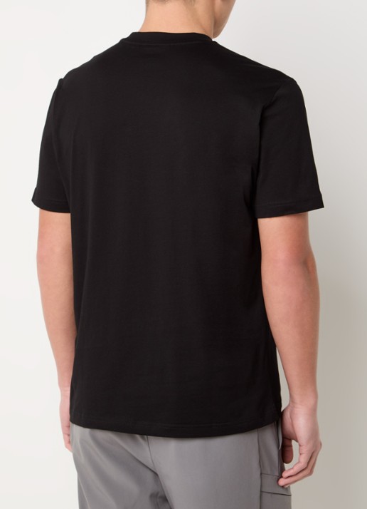 Armani T-shirt met logoprint - achterkant 4 zwart