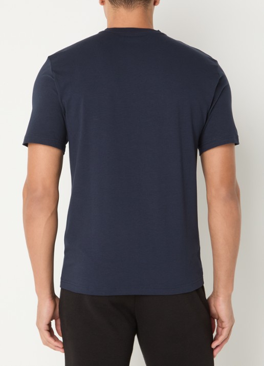 Armani T-shirt met logoprint - achterkant indigo