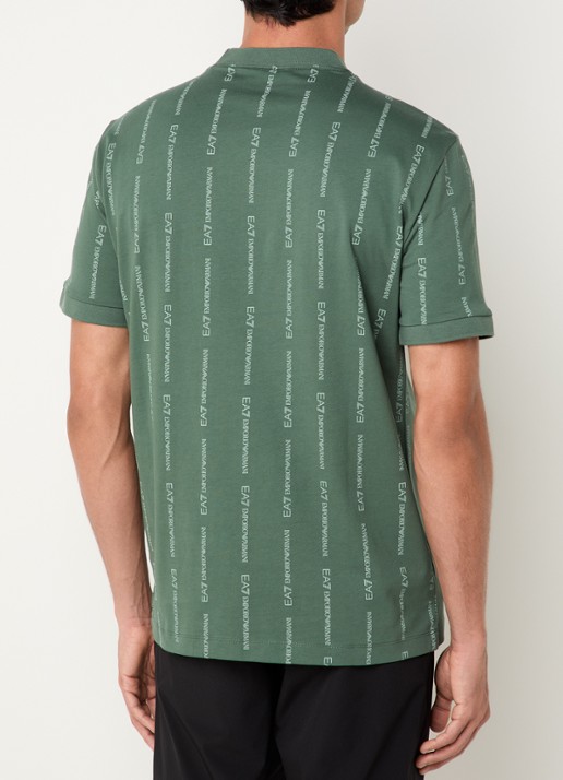 Armani T-shirt met logoprint - achterkant 2 groen