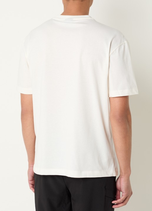 Armani T-shirt met logoprint - achterkant 3 gebroken wit