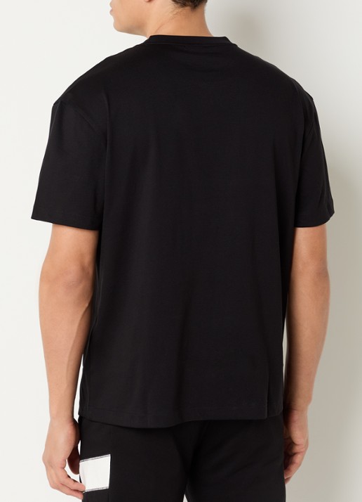 Armani T-shirt met logoprint - achterkant 3 zwart