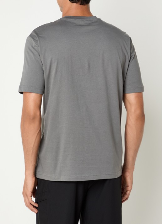 Armani T-shirt met logoprint - achterkant 4 olijfgroen