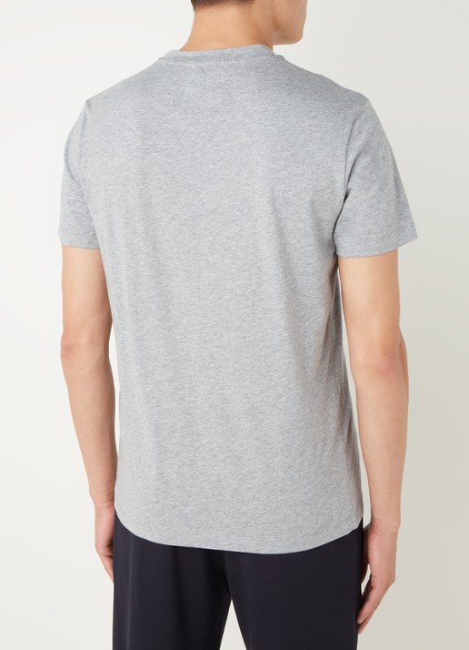 Armani T-shirt met logoprint - achterkant grijs
