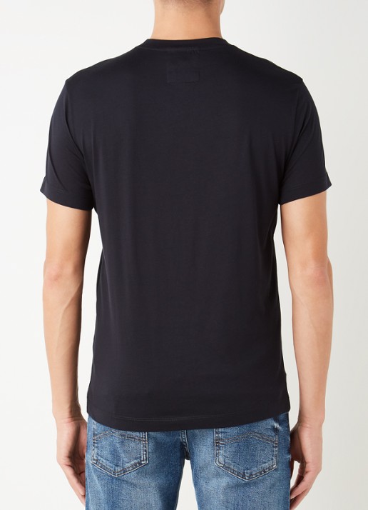 Armani T-shirt met logoprint - achterkant 2 diepzwart