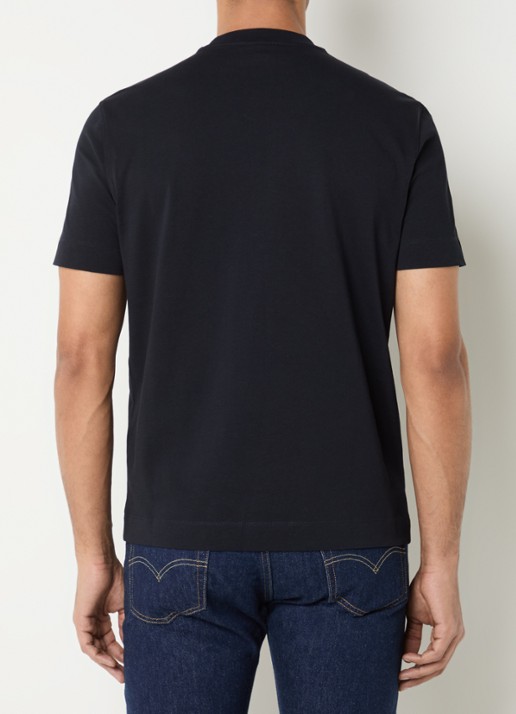 Armani T-shirt met logoprint - achterkant 4 donkerblauw