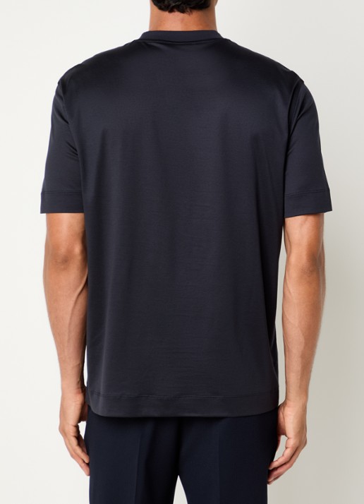 Armani T-shirt met logoprint - achterkant 2 donkerblauw