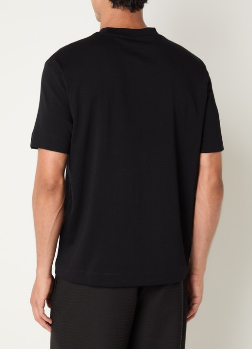Armani T-shirt met logoprint - achterkant zwart