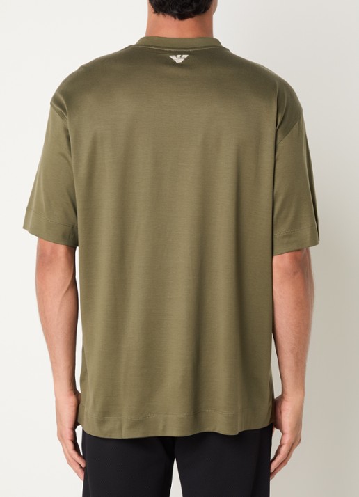 Armani T-shirt met logoprint - achterkant 4 mosgroen