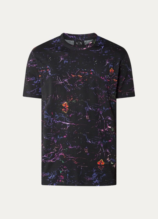 Armani T-shirt met print - voorkant 3 zwart