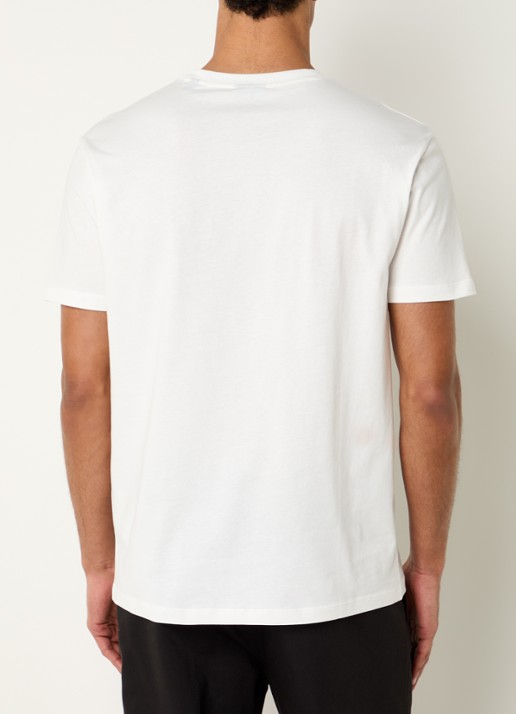 Armani T-shirt met print - achterkant gebroken wit