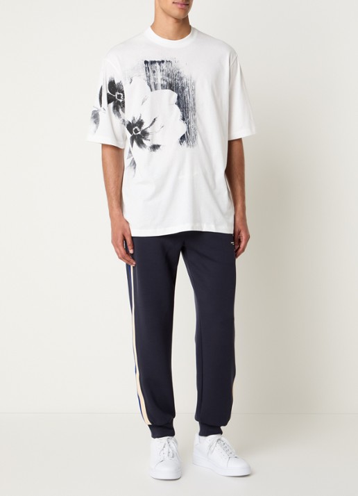 Armani T-shirt met print - voorkant 3 gebroken wit