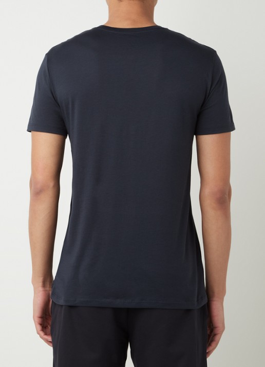 Armani T-shirt met ronde hals - achterkant 4 donkerblauw