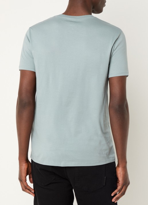 Armani T-shirt met ronde hals - achterkant 4 lichtblauw