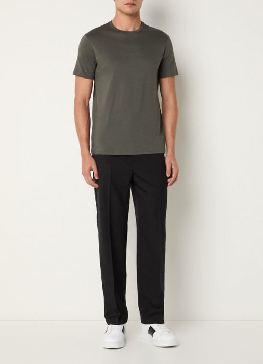 Armani T-shirt met ronde hals - voorkant 2 okergeel