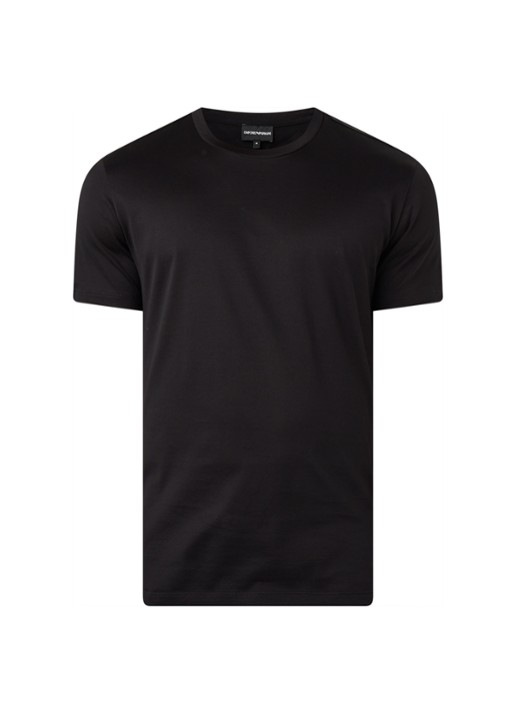 Armani T-shirt met ronde hals - voorkant 2 zwart