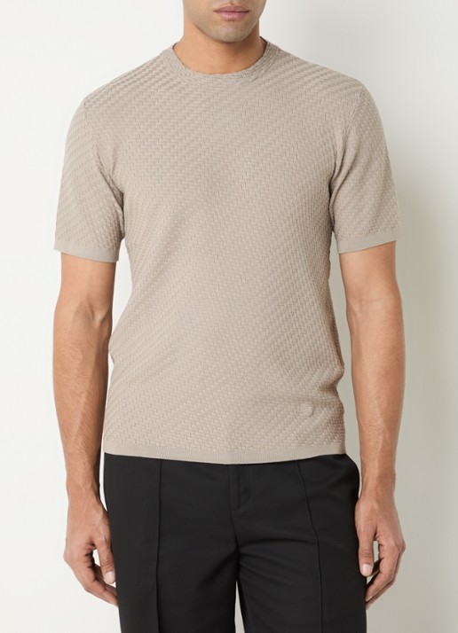Armani T-shirt met structuur