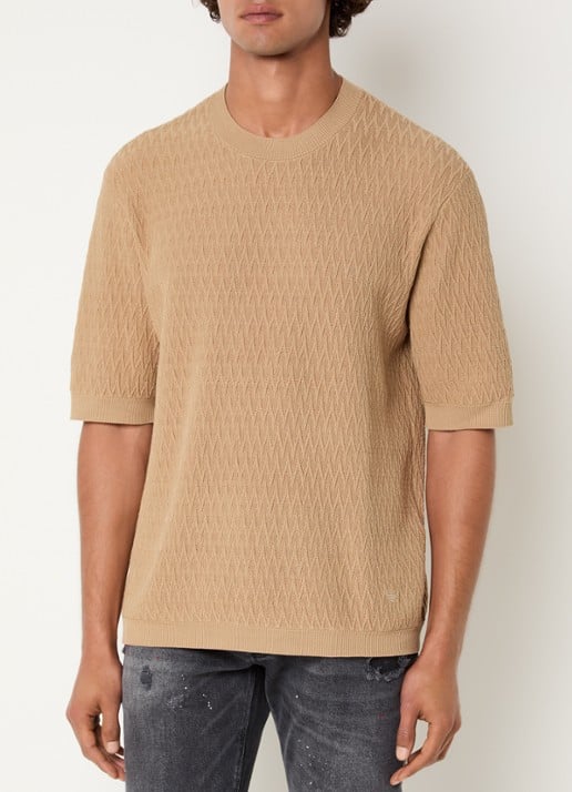 Armani T-shirt met structuur