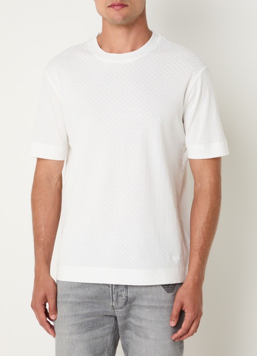 Armani T-shirt met structuur