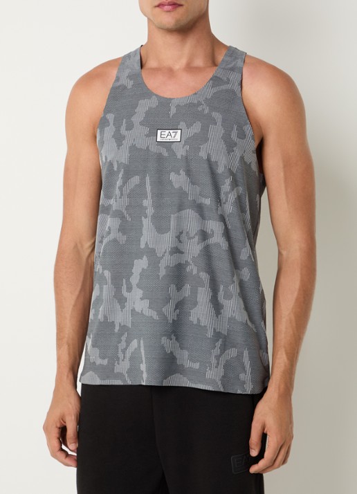 Armani Tanktop met logo en print