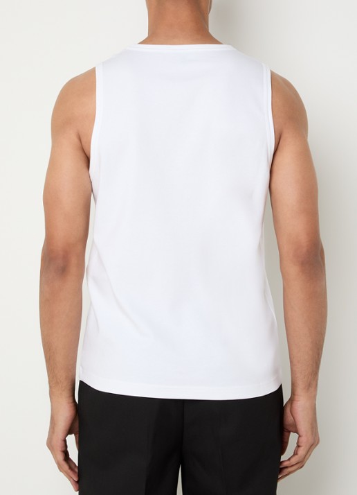 Armani Tanktop met ronde hals en logo - achterkant 4 wit