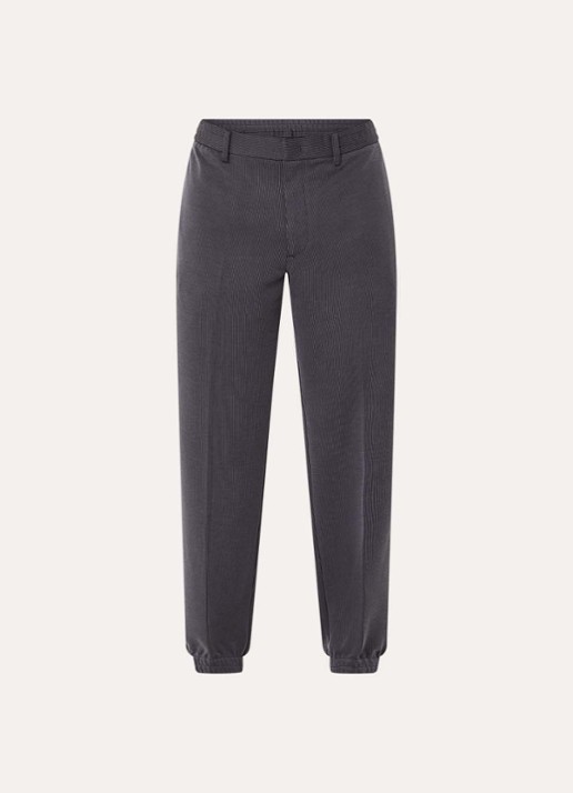 Armani Tapered fit broek met steekzakken - voorkant 4 donkergrijs