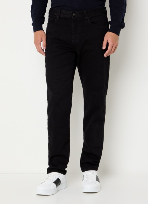 Armani Tapered fit jeans met gekleurde wassing