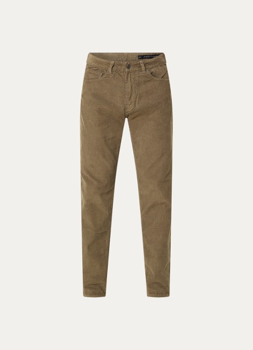 Armani Tapered fit jeans met gekleurde wassing - voorkant 3 legergroen