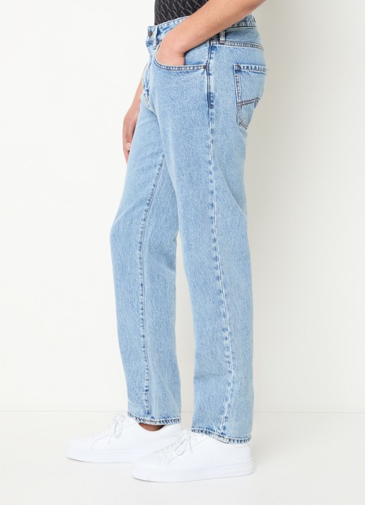 Armani Tapered fit jeans met steekzakken - detail 3 lichtblauw