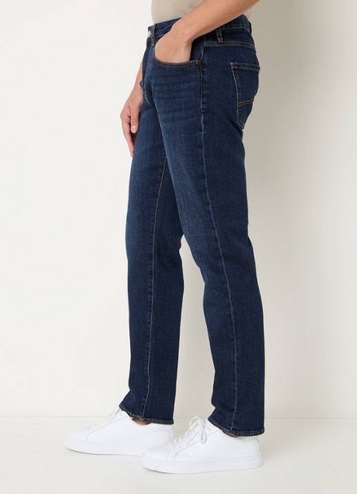Armani Tapered fit jeans met steekzakken - detail 5 donkerblauw