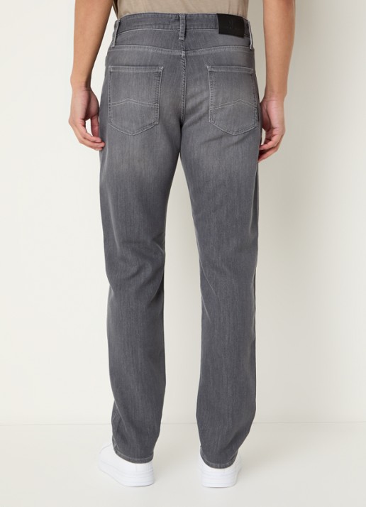 Armani Tapered fit jeans met steekzakken - achterkant 3 donkergrijs