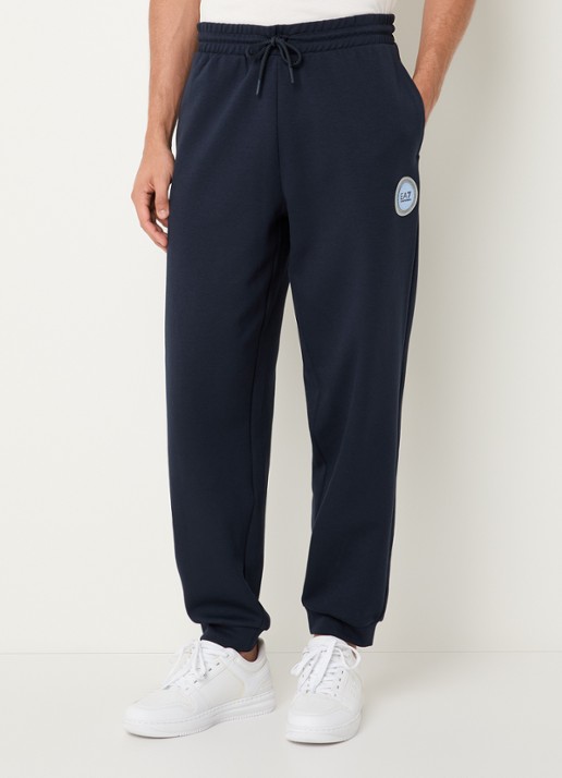 Armani Tapered fit joggingbroek met logo en steekzakken