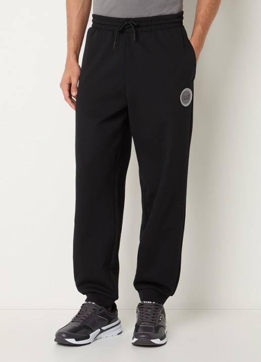 Armani Tapered fit joggingbroek met logo en steekzakken