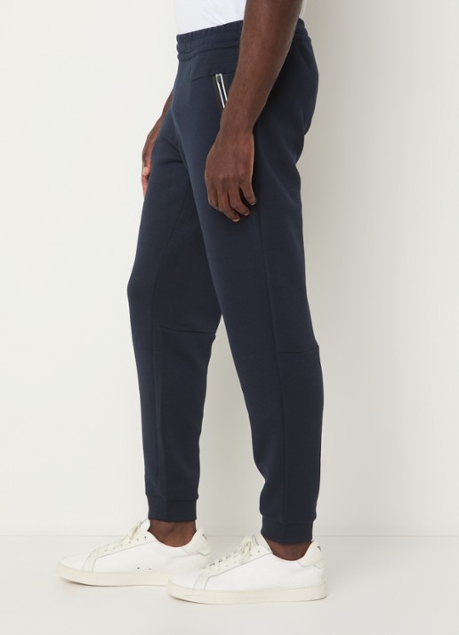 Armani Tapered fit joggingbroek met logo - detail 5 indigo