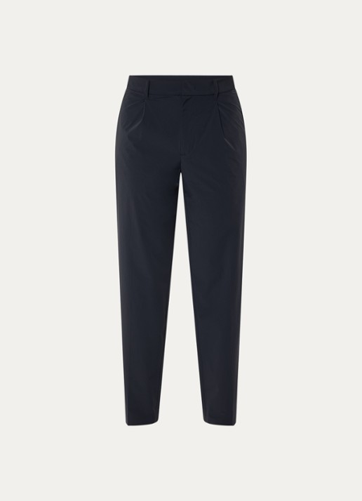 Armani Tapered fit joggingbroek met paspelzakken - voorkant 2 donkerblauw