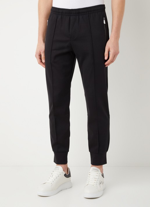 Armani Tapered fit joggingbroek met persplooi