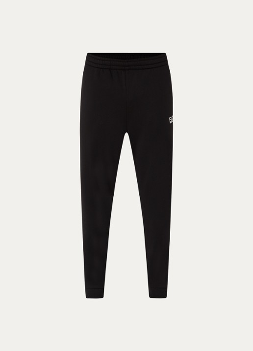 Armani Tapered fit joggingbroek met steekzakken en logo - voorkant 2 zwart