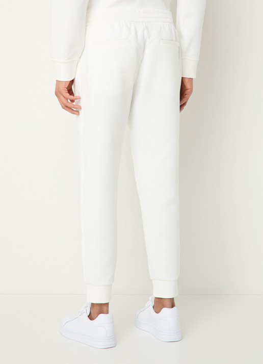 Armani Tapered fit joggingbroek met steekzakken - achterkant gebroken wit