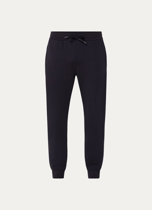 Armani Tapered fit joggingbroek met steekzakken - voorkant 4 donkerblauw