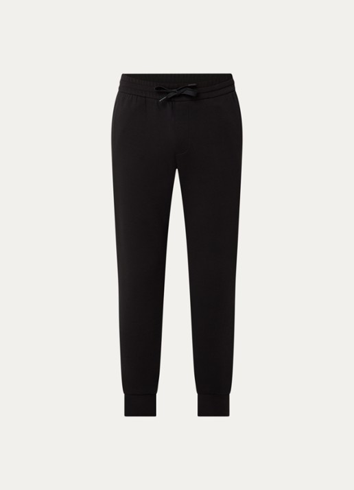 Armani Tapered fit joggingbroek met steekzakken - voorkant 4 zwart