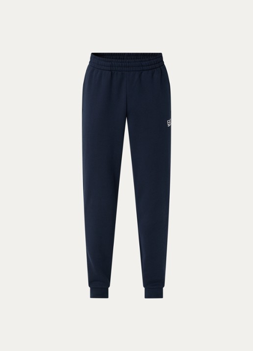 Armani Tapered fit joggingbroek met steekzakken - voorkant donkerblauw