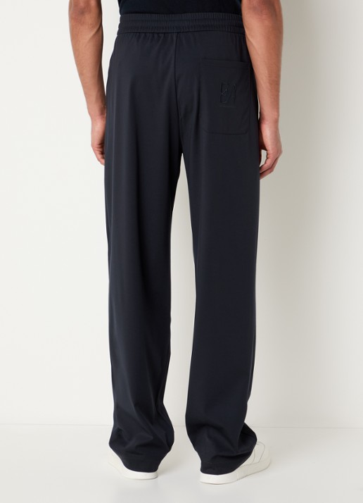 Armani Tapered fit joggingbroek met steekzakken - achterkant 5 donkerblauw